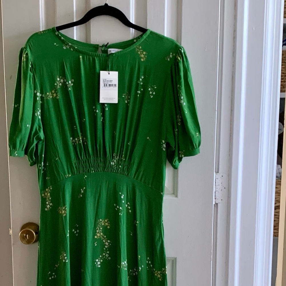 Faithful the Brand Green MIDI Dress